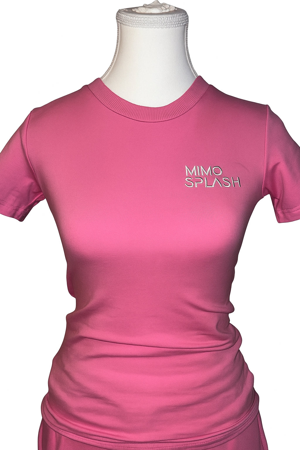 Woman's fitness slim crop top set