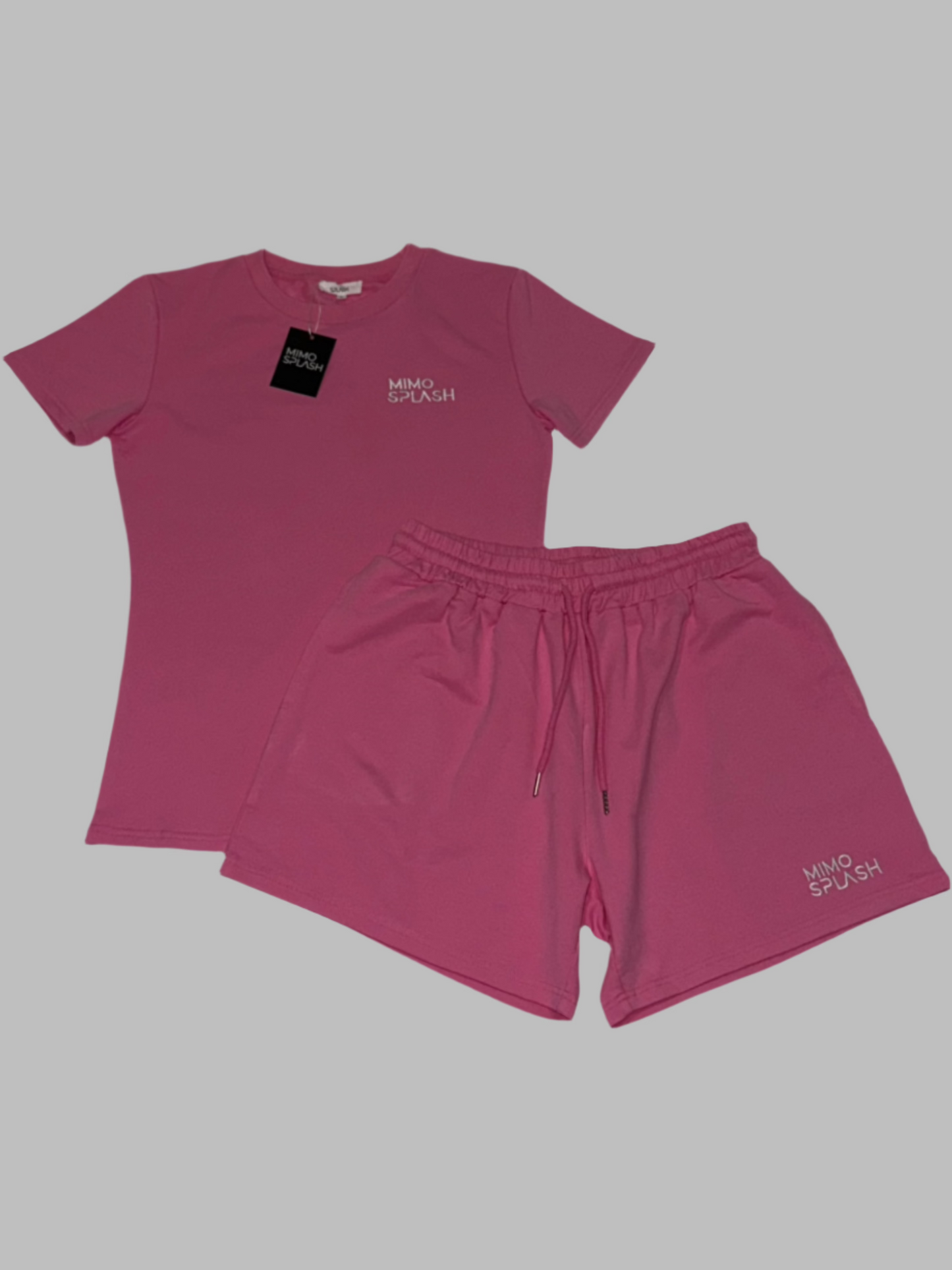 Woman's fitness slim crop top set