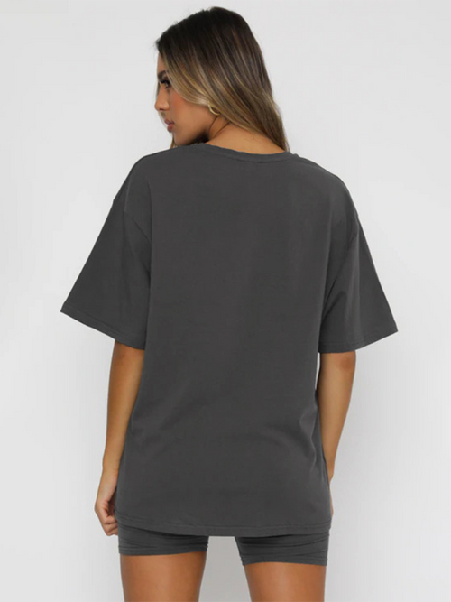 Women's Casual Short Sleeve & Shorts Set - Two Piece Co-Ord