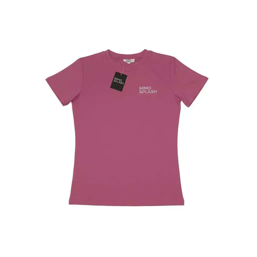 MIMOSPLASH Women's Pink Crop Top - a stylish pink crop top activewear made of premium cotton-blend fabric.